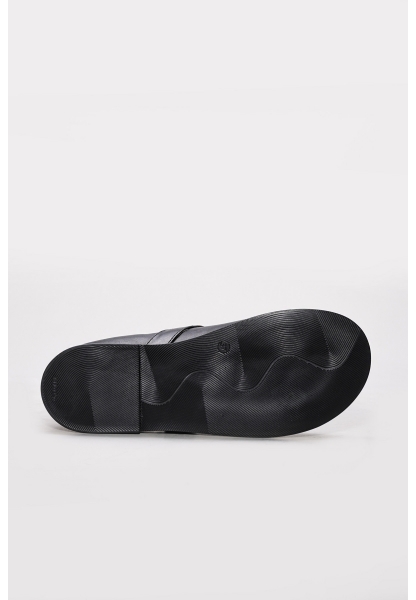 Ayakkabıhane İçi Dışı Hakiki Deri Siyah Kadın Casual Günlük Ayakkabı AH08210261185