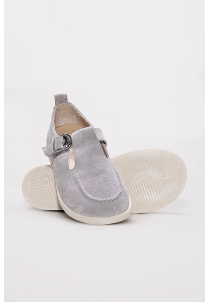 Ayakkabıhane İçi Dışı Hakiki Süet Deri Gri Kadın Casual Günlük Ayakkabı AH08210261184