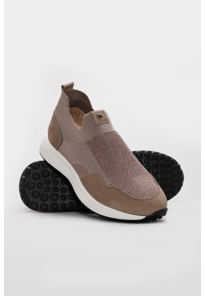 Ayakkabıhane Hakiki Deri Bej Erkek Spor Ayakkabı 214MA2428 AH07214MA2428-1