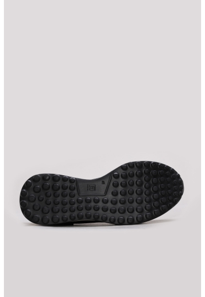 Ayakkabıhane İçi Dışı Hakiki Deri Siyah Erkek Spor Sneaker Ayakkabı AH0821413124386
