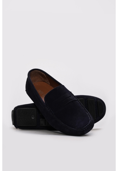 Ayakkabıhane İçi Dışı Hakiki Süet Deri Lacivert Erkek Casual Ayakkabı AH08216131238