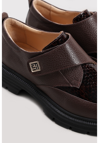 Ayakkabıhane İçi Dışı Hakiki Deri Kahve Rahat Kadın Casual Ayakkabı AH0821726277