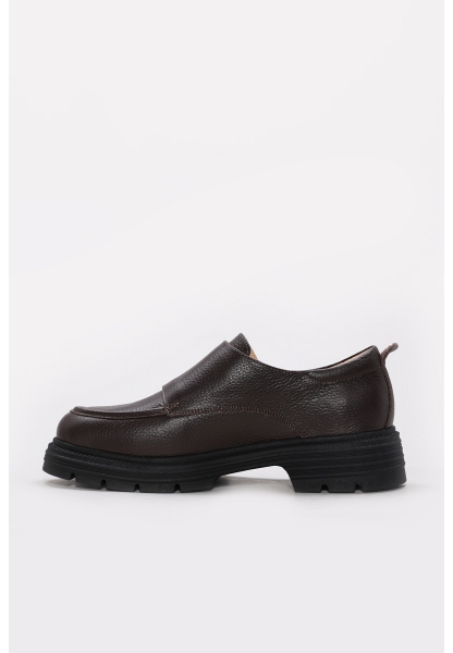 Ayakkabıhane Hakiki Deri Kahve Floter Kadın Casual Ayakkabı AH07217ZA93