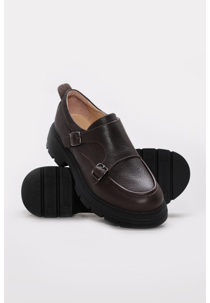 Ayakkabıhane Hakiki Deri Kahve Floter Kadın Casual Ayakkabı AH07217ZA93