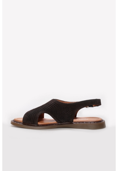 Ayakkabıhane Hakiki Deri Kahve Süet Kadın Sandalet AH07227ZA2627