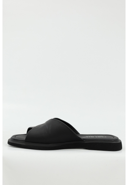 Ayakkabıhane Hakiki Deri Siyah Kadın Düz Terlik AH07227ZA1117