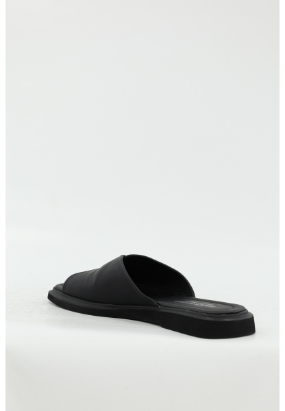 Ayakkabıhane Hakiki Deri Siyah Kadın Düz Terlik AH07227ZA1117