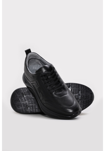 Ayakkabıhane Hakiki Deri Siyah Erkek Casual Ayakkabı AH07241MA2031