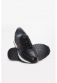 Ayakkabıhane İçi Dışı Hakiki Deri Siyah Erkek Spor Sneaker Ayakkabı AH0824113111095