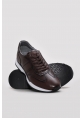 Ayakkabıhane İçi Dışı Hakiki Deri Kahve Erkek Spor Sneaker Ayakkabı AH0824113111094
