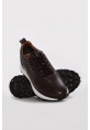 Ayakkabıhane İçi Dışı Hakiki Deri Kahve Erkek Spor Sneaker Ayakkabı AH0824513124246