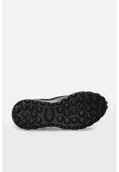 Ayakkabıhane İçi Dışı Hakiki Deri Siyah Erkek Spor Sneaker Ayakkabı AH0824513124247
