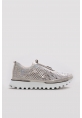  Ayakkabıhane İçi Dışı Hakiki Deri Bej Gümüş Kadın Spor Sneaker Ayakkabı AH08254261980