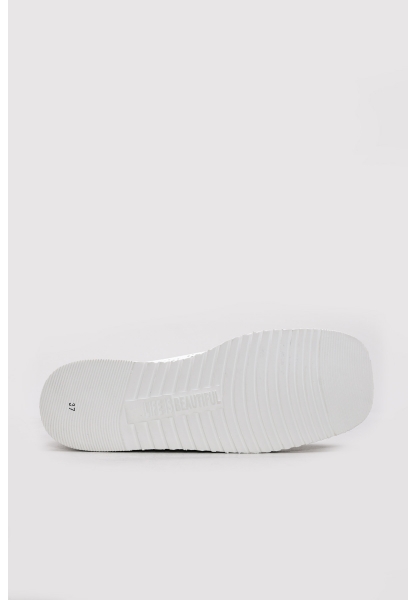 Ayakkabıhane Kaliteli Hakiki Deri Beyaz Gümüş Kadın Casual Ayakkabı AH08256261877