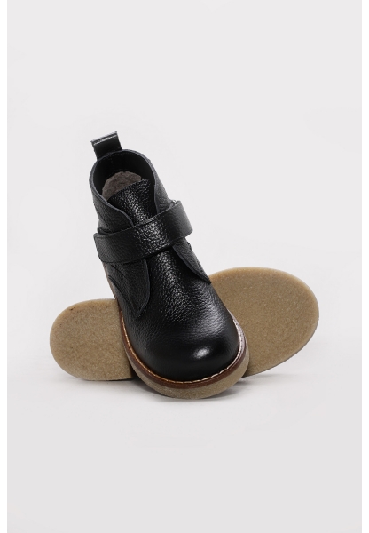 Ayakkabıhane Hakiki Deri Siyah Floter Unisex Çocuk Klasik Bot AH07257SFA2023