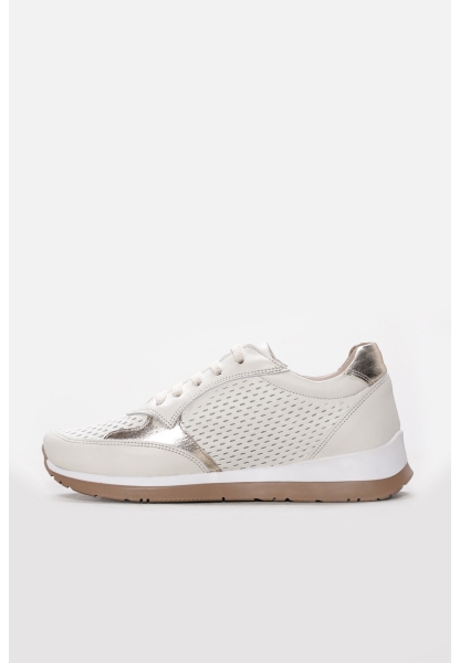 Ayakkabıhane Hakiki Deri Krem Kadın Casual Ayakkabı AH07257ZA110ZM