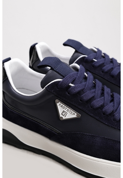 Ayakkabıhane Hakiki Deri Lacivert Süet Erkek Casual Ayakkabı AH07259MA1421