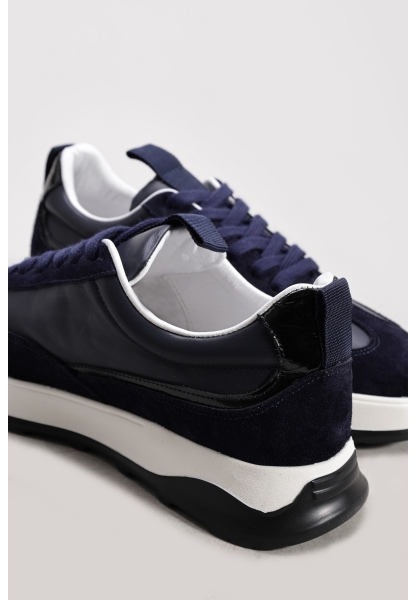 Ayakkabıhane Hakiki Deri Lacivert Süet Erkek Casual Ayakkabı AH07259MA1421