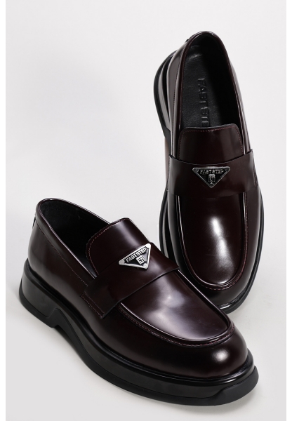 Ayakkabıhane Hakiki Deri Bordo Erkek Casual Ayakkabı AH07259MA2127