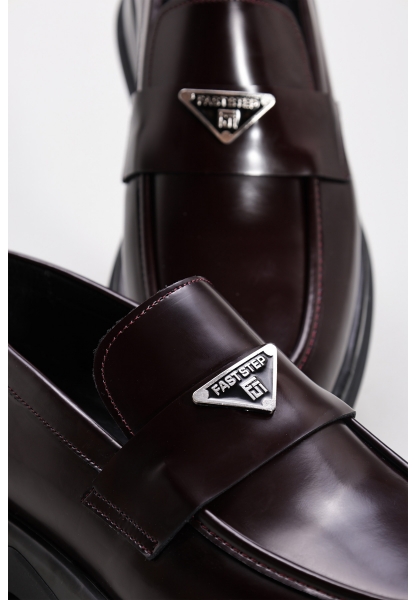 Ayakkabıhane Hakiki Deri Bordo Erkek Casual Ayakkabı AH07259MA2127