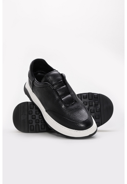 Ayakkabıhane İçi Dışı Hakiki Floter Deri Siyah  Erkek Casual Ayakkabı AH082591311525