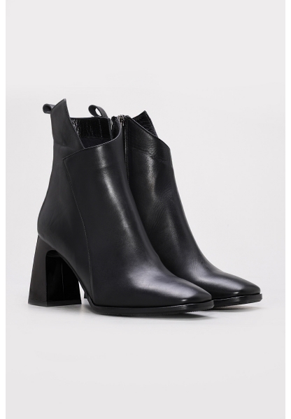 Ayakkabıhane Hakiki Deri Siyah Kadın Klasik Bot AH07264SZA682