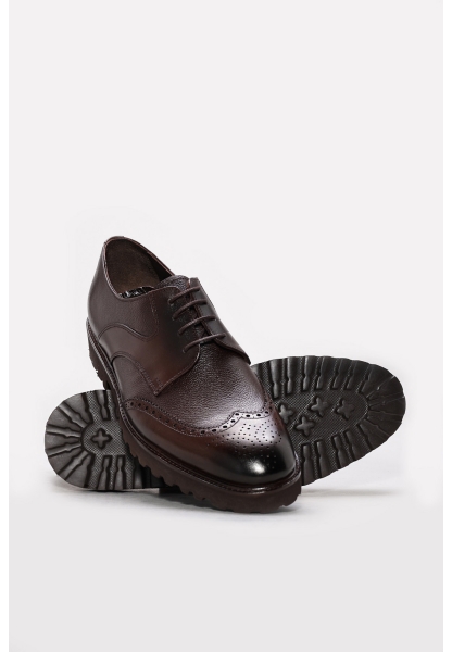 Ayakkabıhane İçi Dışı Hakiki Deri Kahve EVA Erkek Oxford Ayakkabı AH082651310243