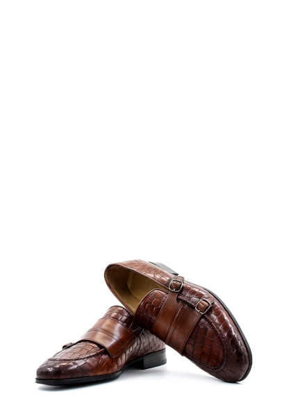 Ayakkabıhane İçi Dışı Hakiki Deri Taba Kroko Erkek Klasik Ayakkabı AH082781312625