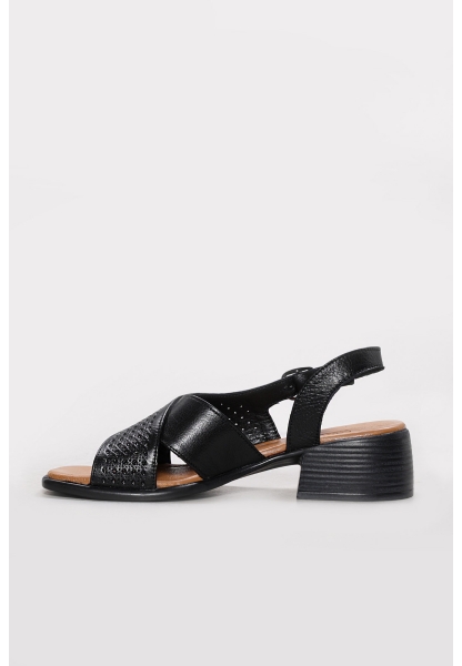 Ayakkabıhane Hakiki Deri Siyah Kadın Klasik Terlik AH07283ZA894