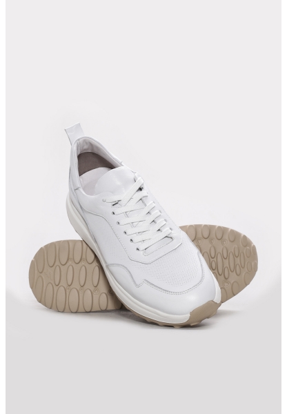 Ayakkabıhane Hakiki Deri Beyaz Erkek Casual Ayakkabı AH07289MA1125