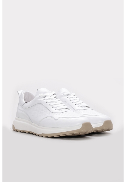 Ayakkabıhane Hakiki Deri Beyaz Erkek Casual Ayakkabı AH07289MA1125