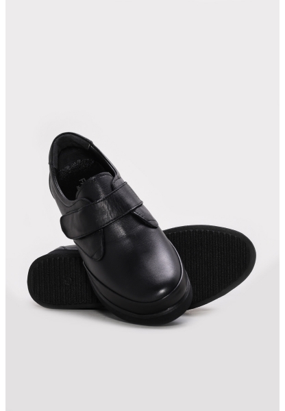 Ayakkabıhane Hakiki Deri Siyah Kadın Casual Ayakkabı AH07290ZA20010