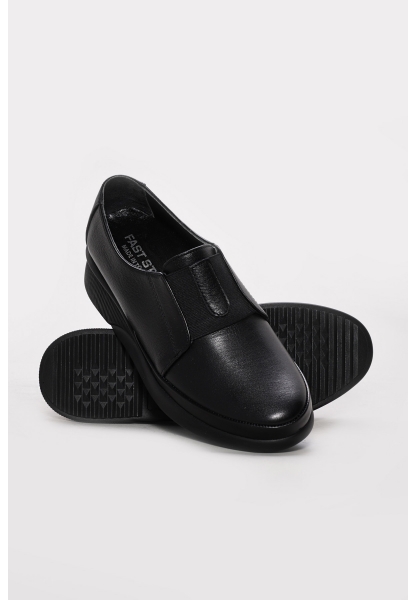 Ayakkabıhane Hakiki Deri Siyah Kadın Casual Ayakkabı AH07290ZA20011