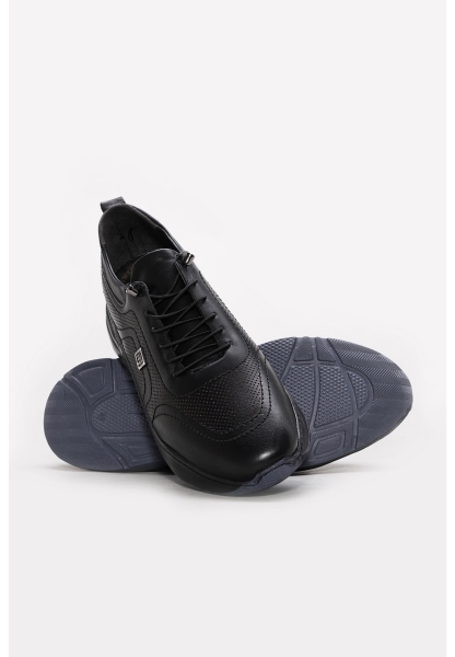 Ayakkabıhane Hakiki Deri Siyah Erkek Spor Ayakkabı AH07300MBA036