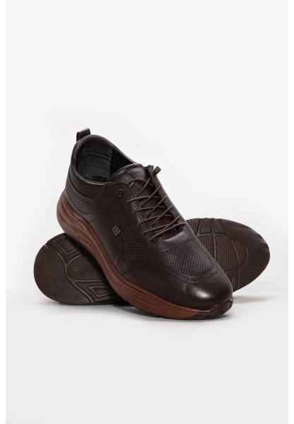 Ayakkabıhane Hakiki Deri Kahve Erkek Spor Ayakkabı AH07300MBA036