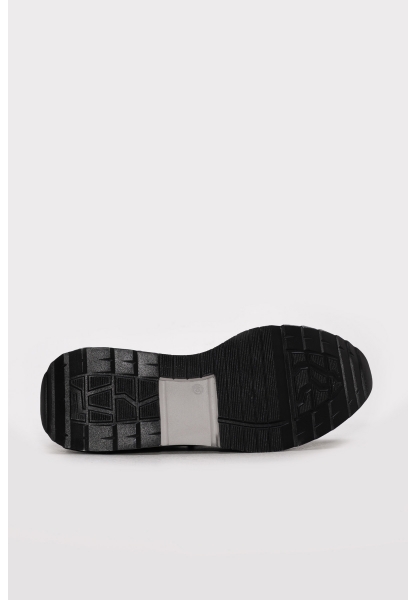Ayakkabıhane İçi Dışı Hakiki Deri Siyah Erkek Spor Sneaker Ayakkabı AH083001321238