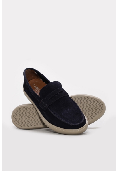 Ayakkabıhane İçi Dışı Hakiki Süet Deri Lacivert Erkek Casual Günlük Ayakkabı AH0830113132132