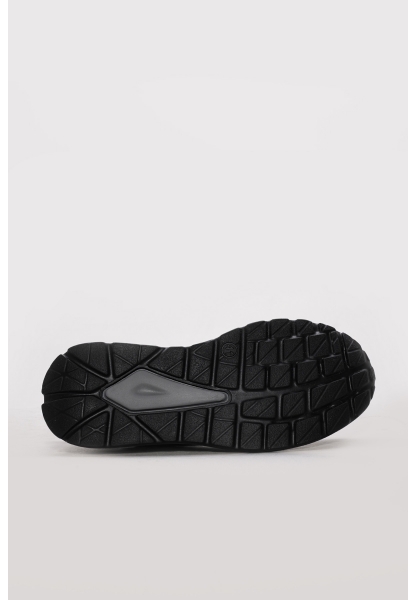 Ayakkabıhane İçi Dışı Hakiki Deri Siyah Erkek Spor Sneaker Ayakkabı AH08302131610