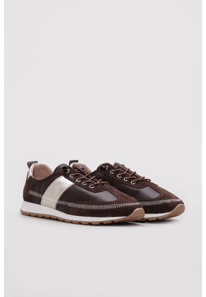 Ayakkabıhane İçi Dışı Hakiki Deri Kahve Kadın Casual Günlük Ayakkabı AH083042619847