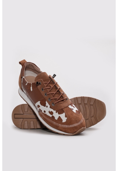 Ayakkabıhane İçi Dışı Hakiki Süet Deri Taba Kadın Casual Ayakkabı AH0830426197527