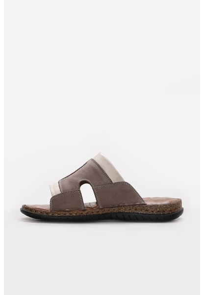 Ayakkabıhane İçi Dışı Hakiki Nubuk Deri Kum Tarz Erkek Terlik AH0830613120295