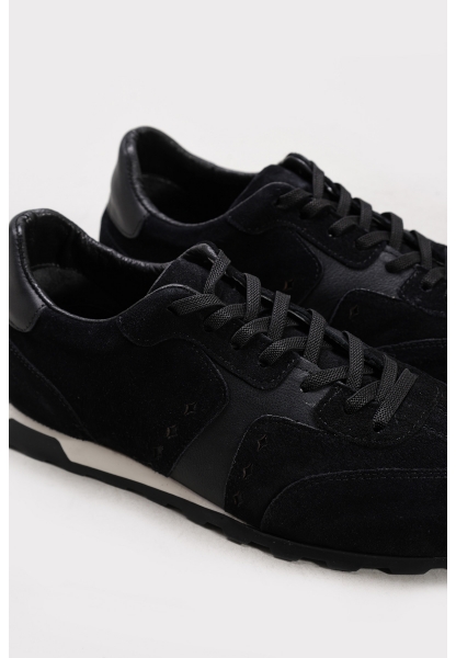 Ayakkabıhane İçi Dışı Hakiki Süet Deri Siyah Kadın Casual Ayakkabı AH083072612730