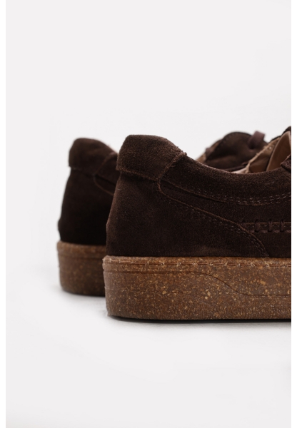 Ayakkabıhane İçi Dışı Hakiki Süet Deri Kahve Kadın Casual Ayakkabı AH08307261177