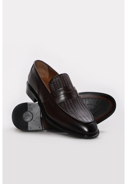 Ayakkabıhane İçi Dışı Hakiki Antik Deri Kahve Erkek Klasik Ayakkabı AH083081311657