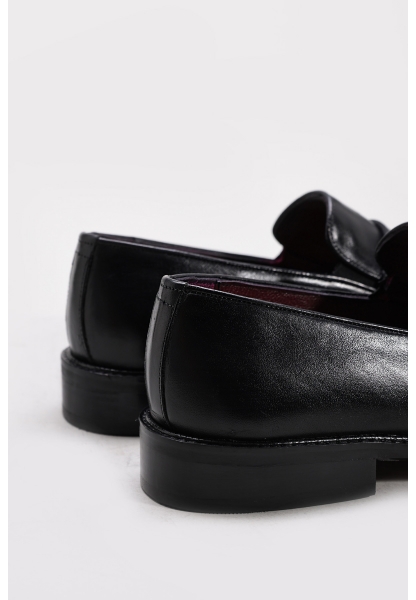 Ayakkabıhane İçi Dışı Hakiki Deri Siyah Antik Erkek Klasik Ayakkabı AH083081311451