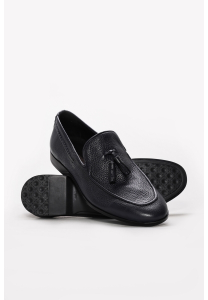 Ayakkabıhane İçi Dışı Hakiki Deri Lacivert Erkek Klasik Ayakkabı AH083091314387