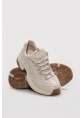 Ayakkabıhane Kaliteli Hakiki Deri Bej Kadın Spor Sneaker Ayakkabı AH0831226134247