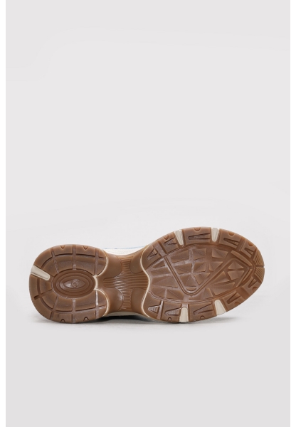 Ayakkabıhane Kaliteli Hakiki Deri Mavi Kadın Spor Sneaker Ayakkabı AH0831226134247