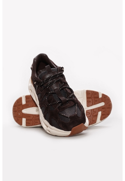 Ayakkabıhane Hakiki Deri Kahve Kadın Spor Ayakkabı AH07312ZA41128