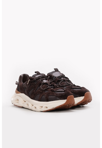 Ayakkabıhane Hakiki Deri Kahve Kadın Spor Ayakkabı AH07312ZA41128